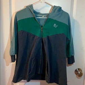 Rebel Yell sweatshirt 3/4 length sleeved zip up